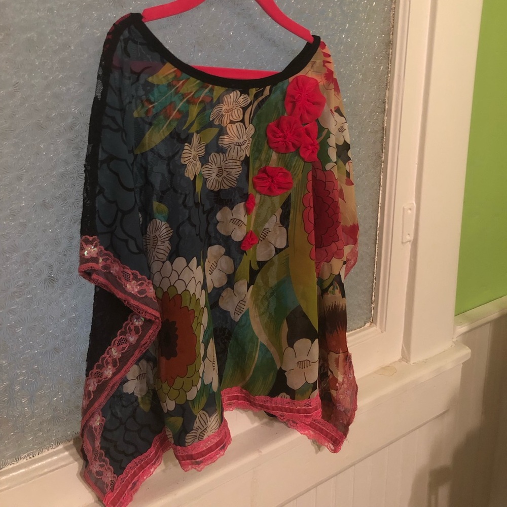 Tru Luv Boho Shirt - Size 10 girls tweens